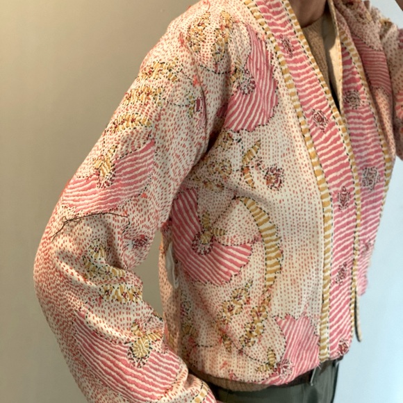 Vintage Hand Sewn Indian Jacket made by Artisans - Picture 2 of 14